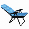 Sdraio Cipro carrello blu verde scozzese resistente giardino