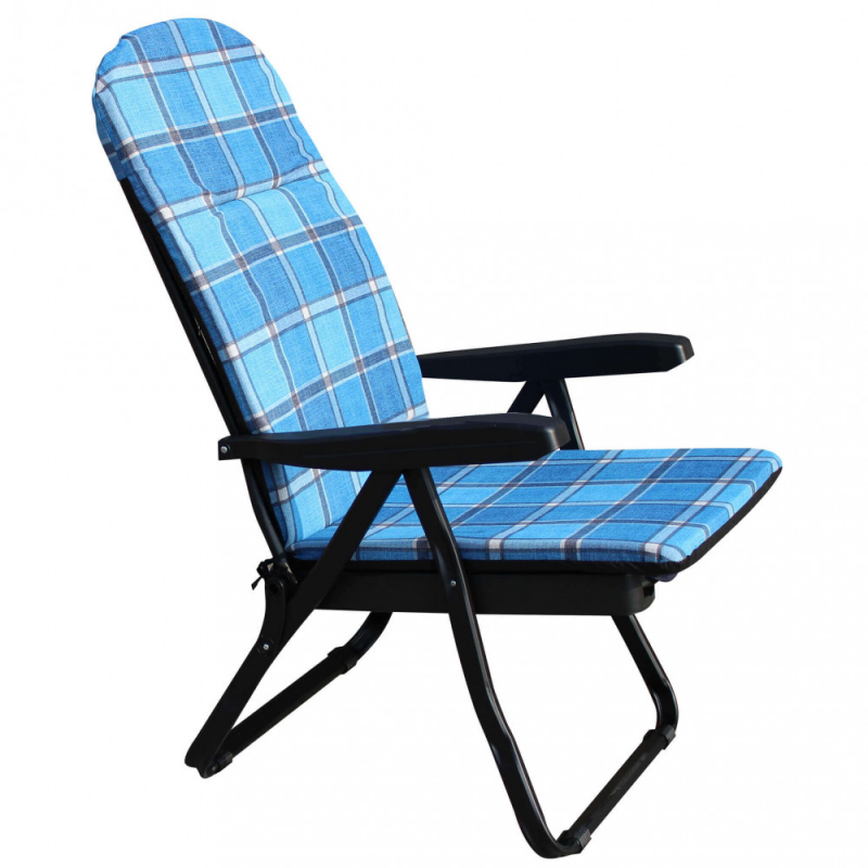 Sdraio Cipro carrello blu verde scozzese resistente giardino