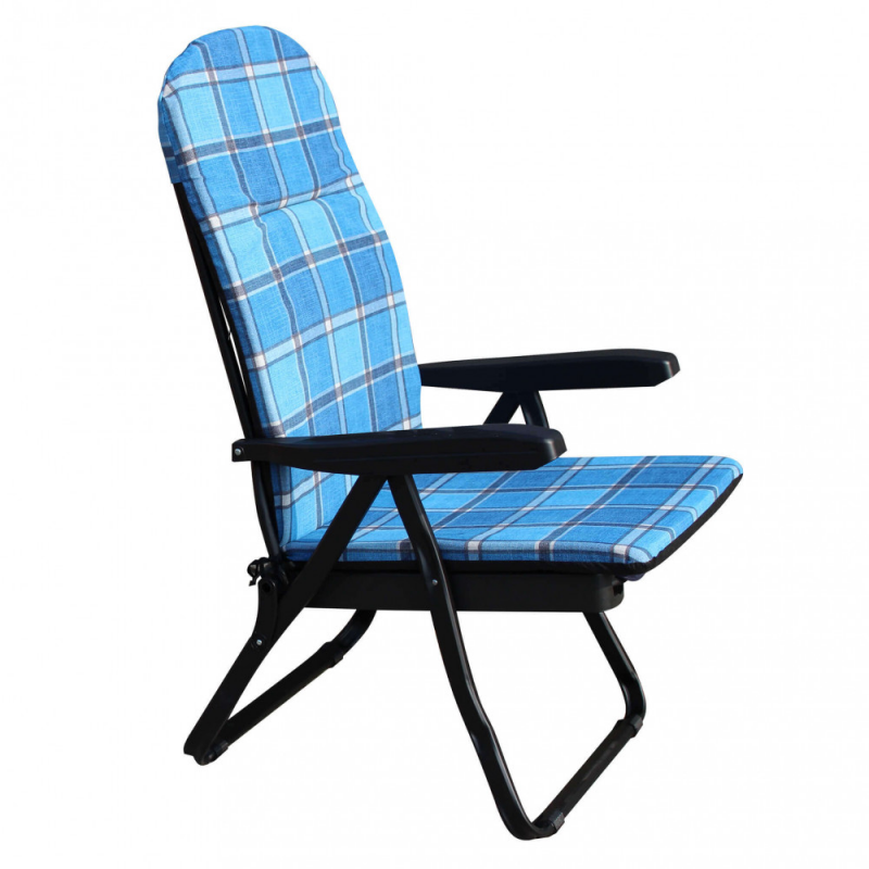 Sdraio Cipro carrello blu verde scozzese resistente giardino