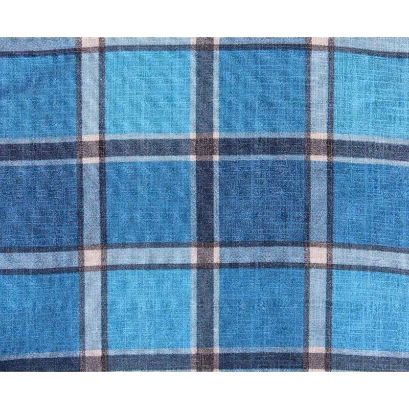 Sdraio Rodi carrello blu azzurro scozzese robusta e pratica