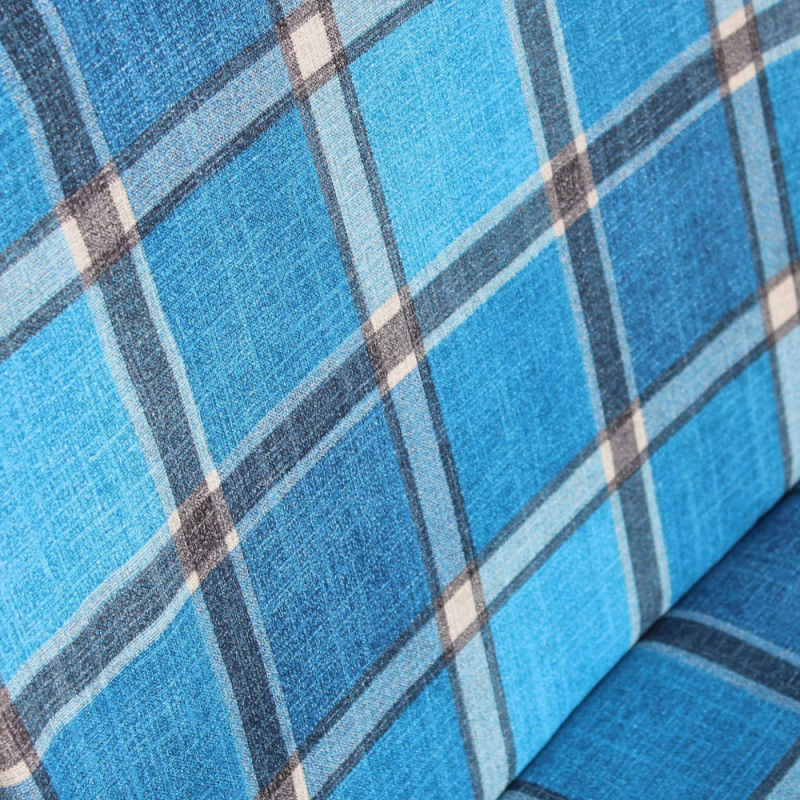 Sdraio Rodi carrello blu azzurro scozzese robusta e pratica