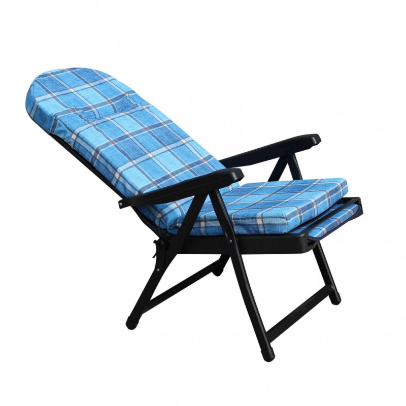 Sdraio Rodi carrello blu azzurro scozzese robusta e pratica