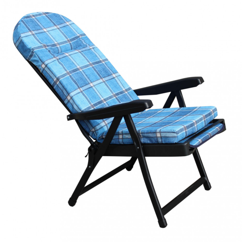 Sdraio Rodi carrello blu azzurro scozzese robusta e pratica