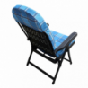 Sdraio Rodi carrello blu azzurro scozzese robusta e pratica
