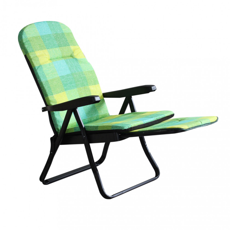 Sdraio Cipro carrello verde giallo scozzese robusta e pratica