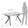 Tavolo Allungabile Molly 2 147X87X13 Cm