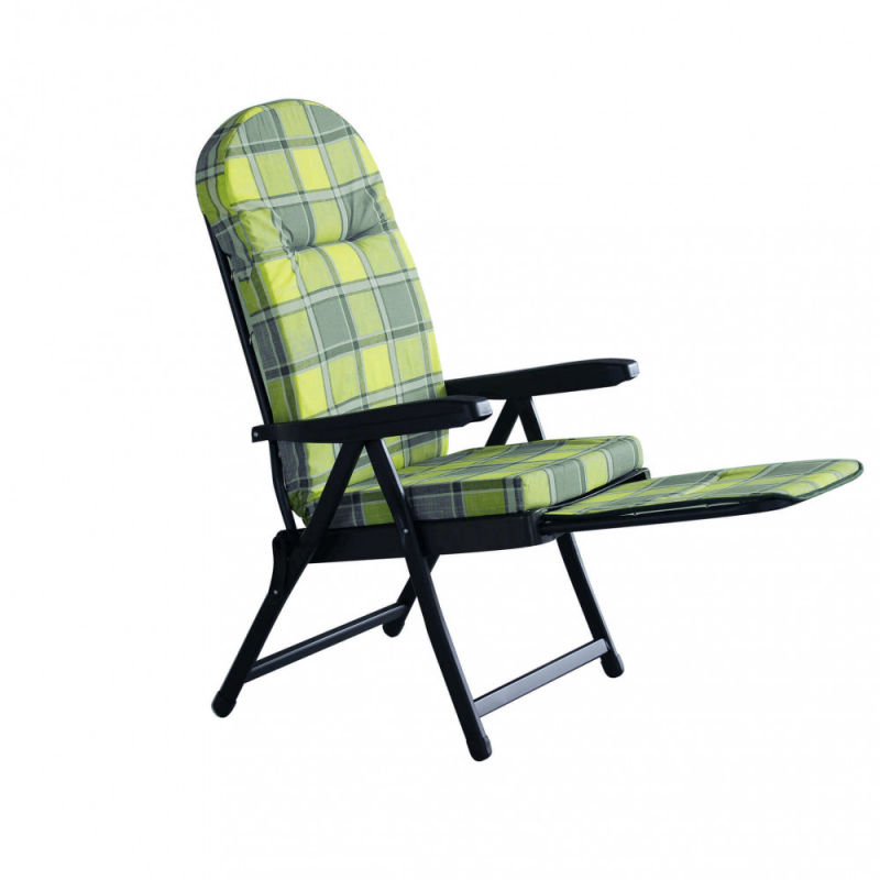 Sdraio Rodi carrello verde grigio scozzese robusta e confortevole