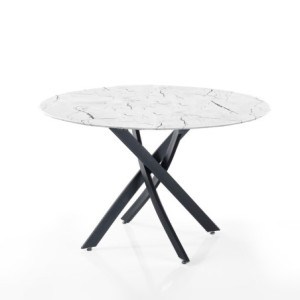 Tavolo Bill White Marble 113 X 113 H4,5 Cm