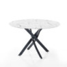 Tavolo Bill White Marble 113 X 113 H4,5 Cm