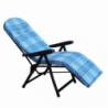 Sdraio Rodi modello automatico blu e azzurro scozzese