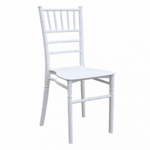 Sedia impilabile Nelly bianca in polipropilene per casa e giardino