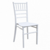 Sedia impilabile Nelly bianca in polipropilene per casa e giardino