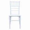Sedia impilabile Nelly bianca in polipropilene per casa e giardino