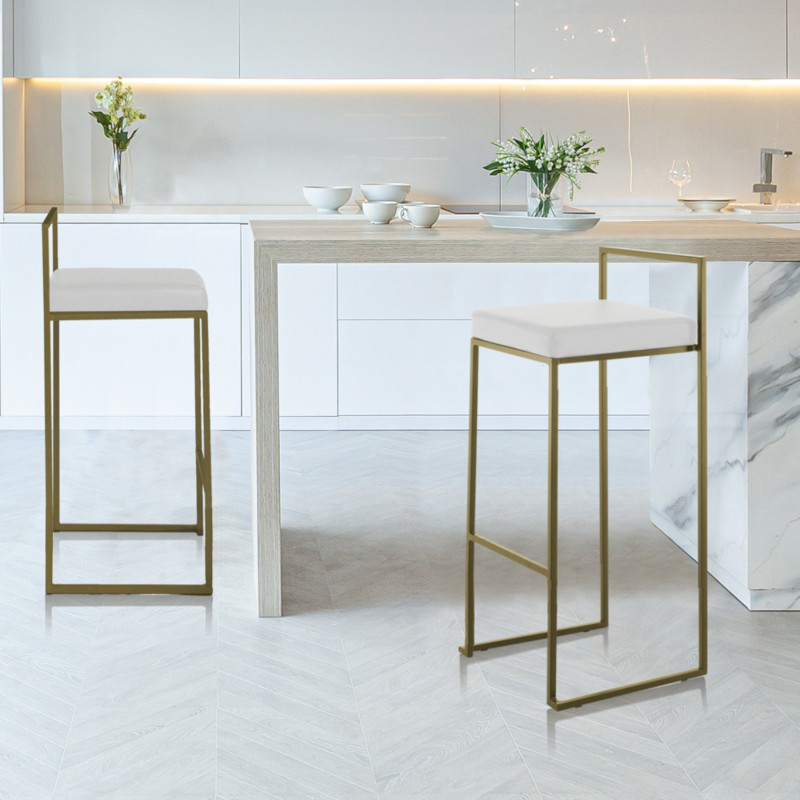 Sgabello Dodo Gold 46X46Xh96 Cm