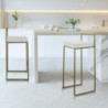 Sgabello Dodo Gold 46X46Xh96 Cm