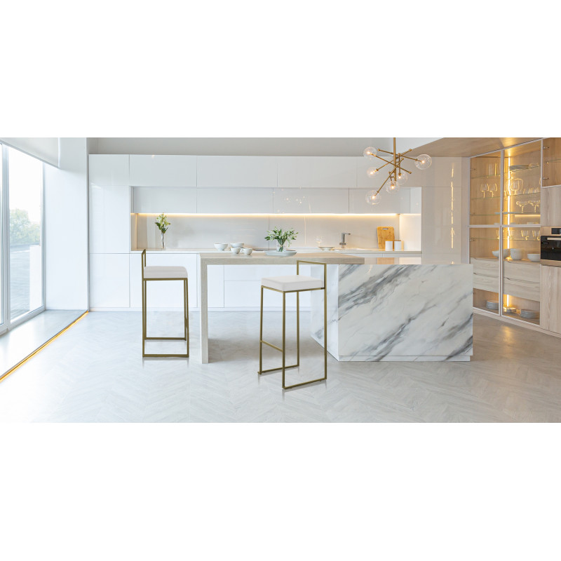 Sgabello Dodo Gold 46X46Xh96 Cm