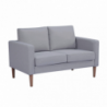 Divano 2 posti Ramsey beige moderno compatto per soggiorno