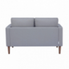 Divano 2 posti Ramsey beige moderno compatto per soggiorno