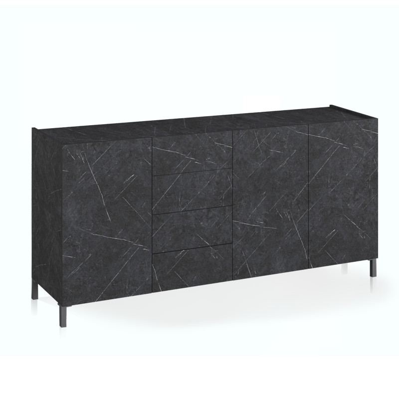 Madia Grande Eddy Black Marble 102 X 51 H.9 Cm