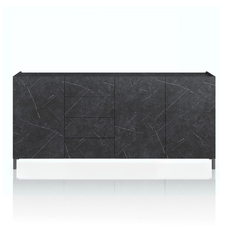 Madia Grande Eddy Black Marble 102 X 51 H.9 Cm