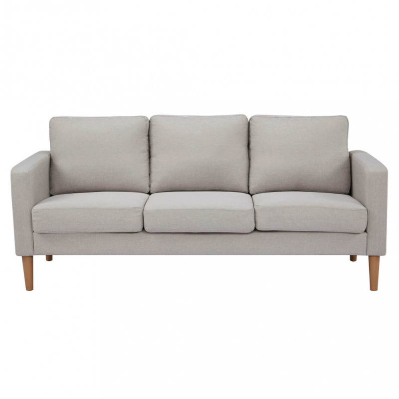 Divano 3 posti Ramsey blu moderno spazioso per soggiorno