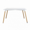 Tavolo Lione 140x80 bianco moderno per cucina e soggiorno