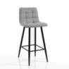 Sgabello Toffee Light Grey Home 49 X 64 H38 Cm