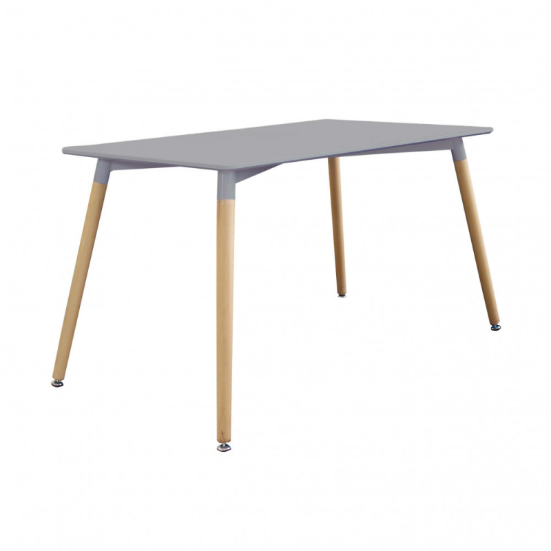 Tavolo Lione 140x80 grigio moderno per cucina e soggiorno