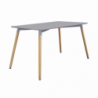 Tavolo Lione 140x80 grigio moderno per cucina e soggiorno