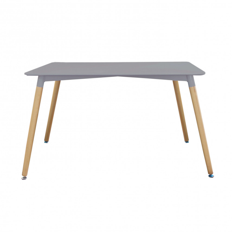 Tavolo Lione 140x80 grigio moderno per cucina e soggiorno