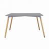 Tavolo Lione 140x80 grigio moderno per cucina e soggiorno