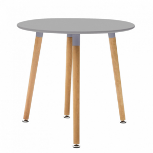 Tavolo Lione Ø80 grigio rotondo moderno per cucina e soggiorno