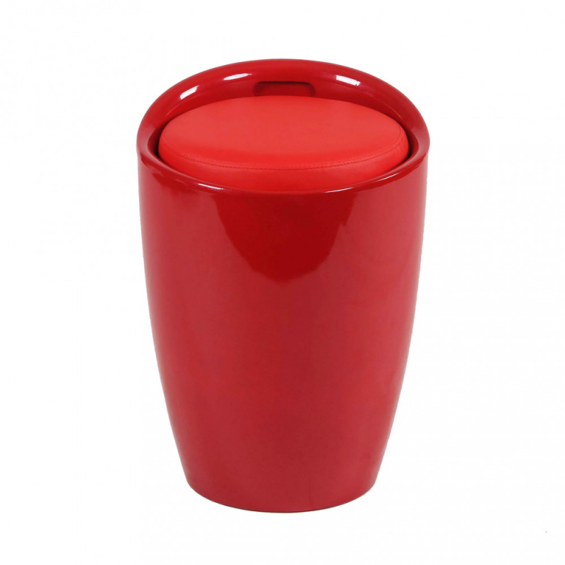 Sgabello pouf Cliff moderno versatile imbottito salvaspazio