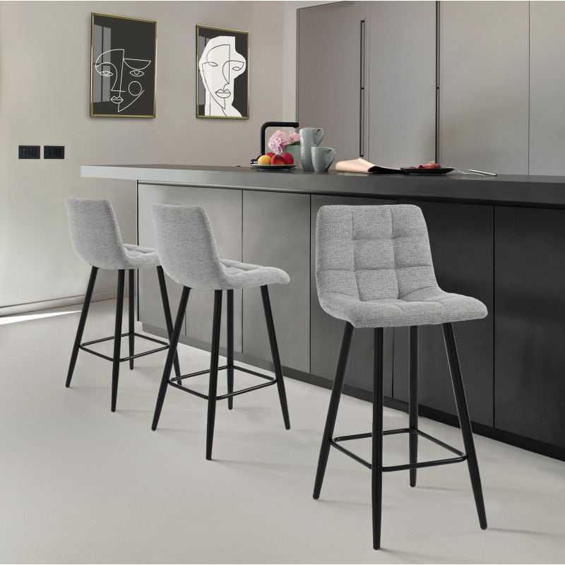 Sgabello Toffee Light Grey Home 49 X 64 H38 Cm