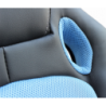 Poltrona da gaming Uncharted blu e nera ergonomica regolabile