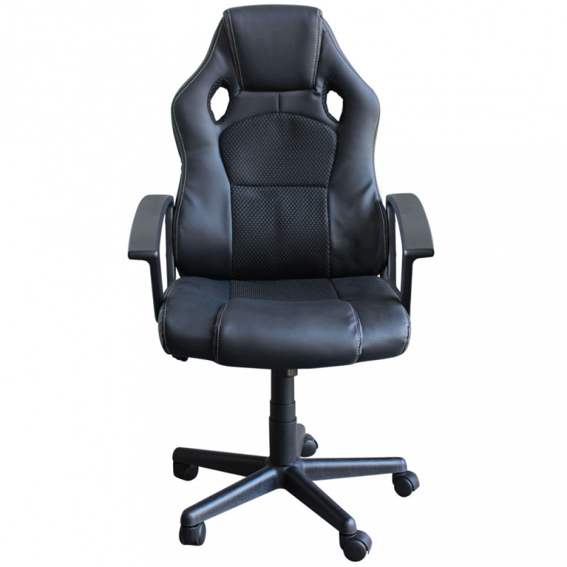 Poltrona da gaming Uncharted nera ergonomica regolabile moderna