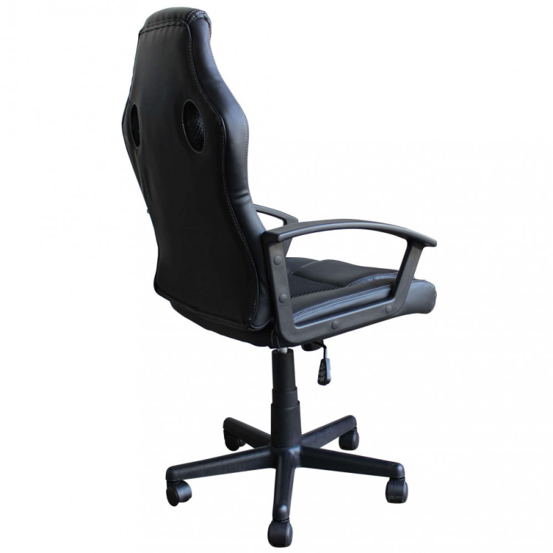 Poltrona da gaming Uncharted nera ergonomica regolabile moderna