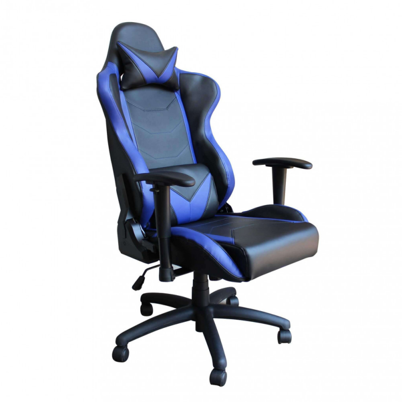 Poltrona da gaming Fallout blu e nera ergonomica regolabile