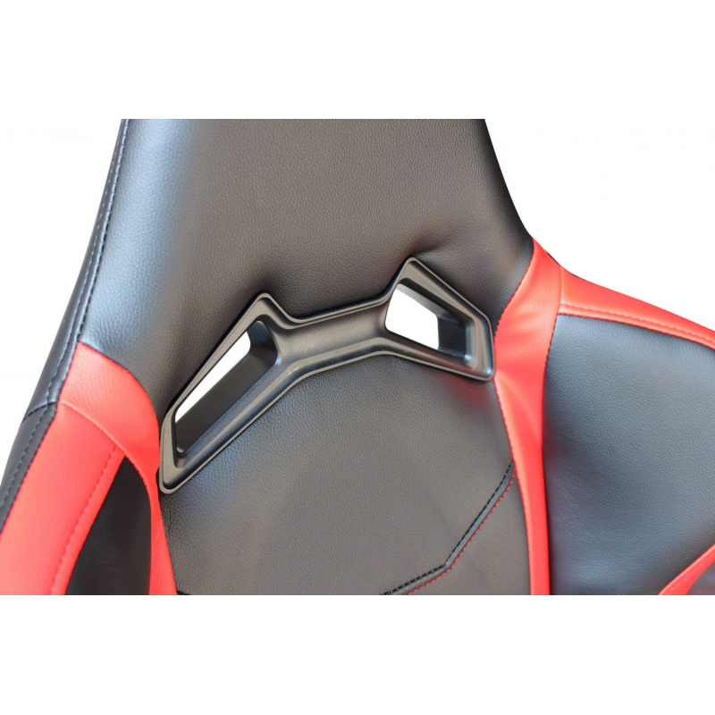 Poltrona da gaming Fallout rossa e nera ergonomica regolabile