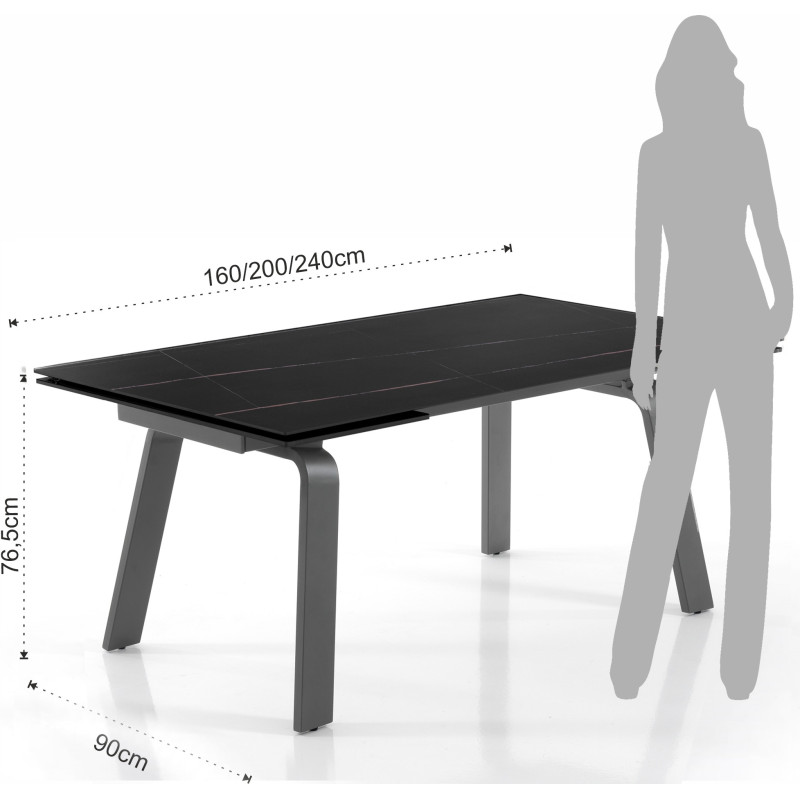 Tavolo Allungabile  167 X 96 H17 Cm