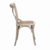 Sedia Cross naturale – Seduta in legno stile country chic