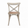 Sedia Cross naturale – Seduta in legno stile country chic