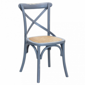 Sedia Cross grigia design versatile per cucina e soggiorno