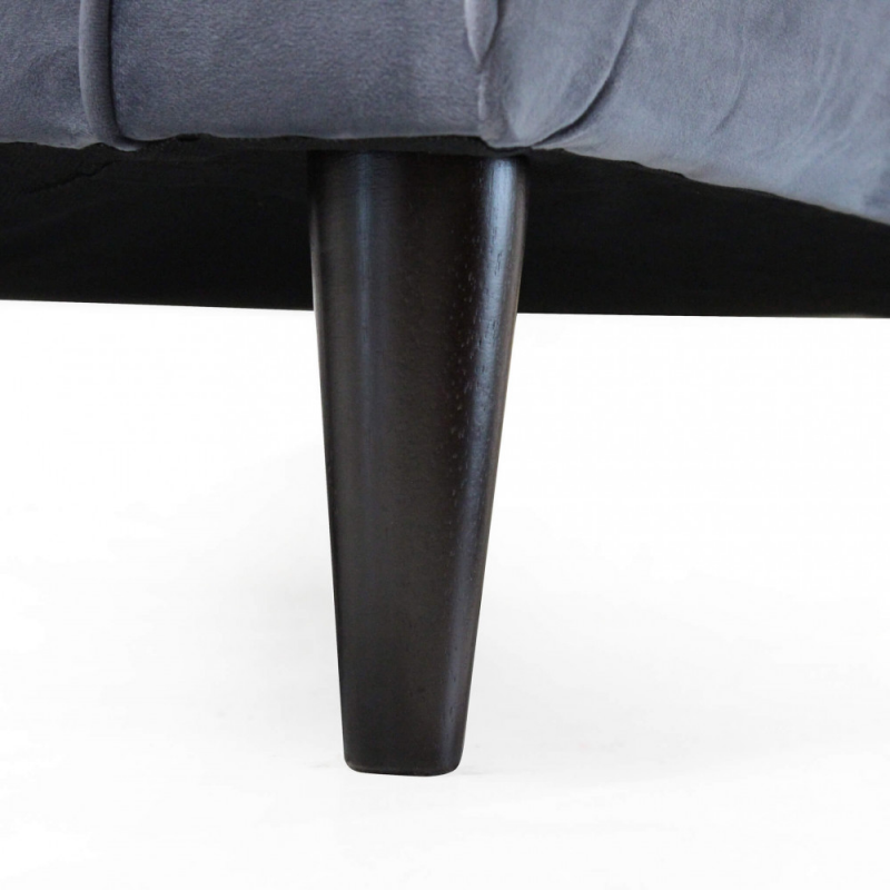 Divano 2 posti Chandler moderno grigio comfort per soggiorno