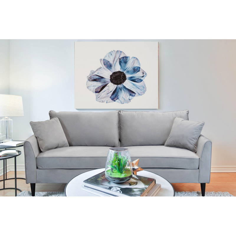 Divano 3 posti Chandler moderno grigio comfort per soggiorno