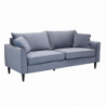 Divano 3 posti Chandler moderno blu comfort per soggiorno