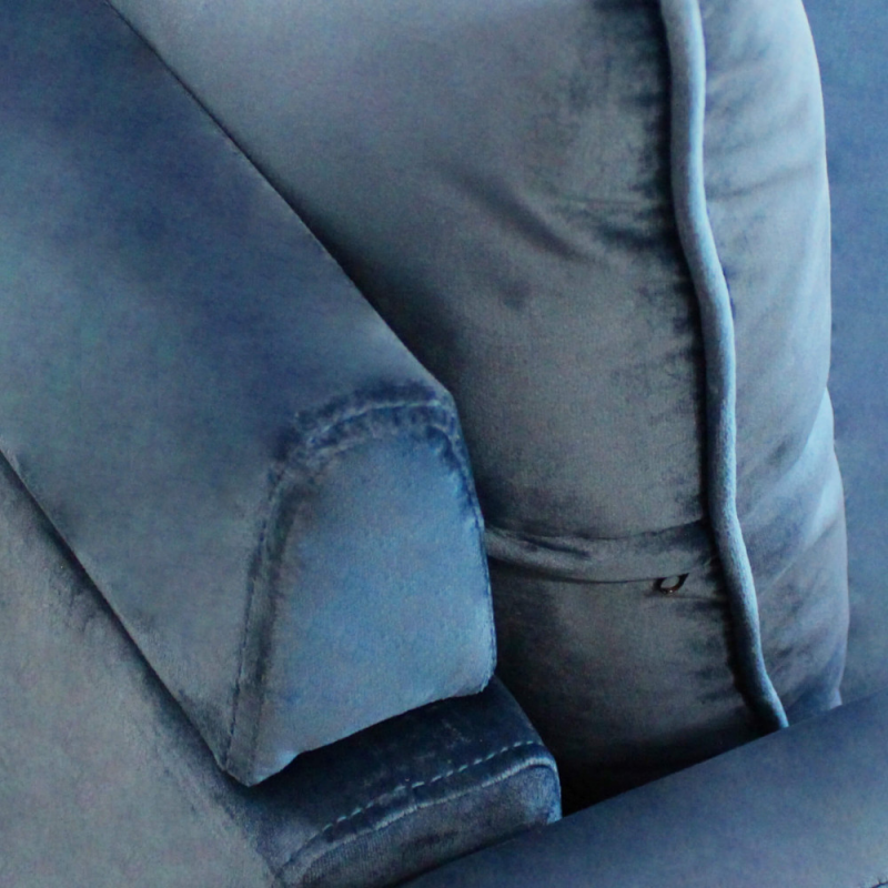 Divano 3 posti Chandler moderno verde comfort per soggiorno