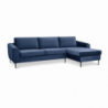 Divano con chaise longue Gregory moderno grigio comfort living