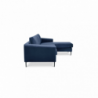 Divano con chaise longue Gregory moderno grigio comfort living