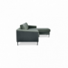 Divano con chaise longue Gregory moderno blu comfort soggiorno